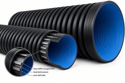 Double-Wall HDPE Corrugated Sewerage Pipes