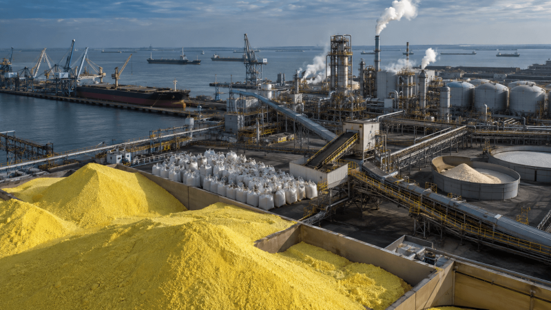 Sulfur Supply Crisis Hits Fertilizer Production as Prices Reach Record Highs